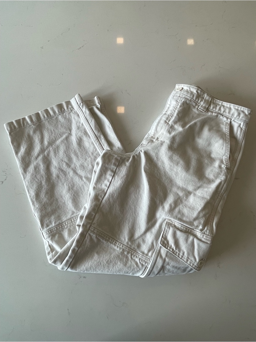 TNA White Women's Cargo Pants with Utility Pockets